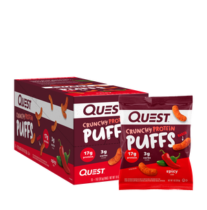 Crunchy Protein Puffs - Spicy Cheddar - 10 Bags