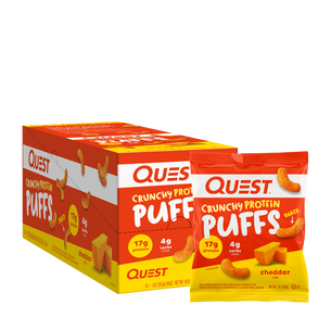 Crunchy Protein Puffs - Cheddar - 10 Bags