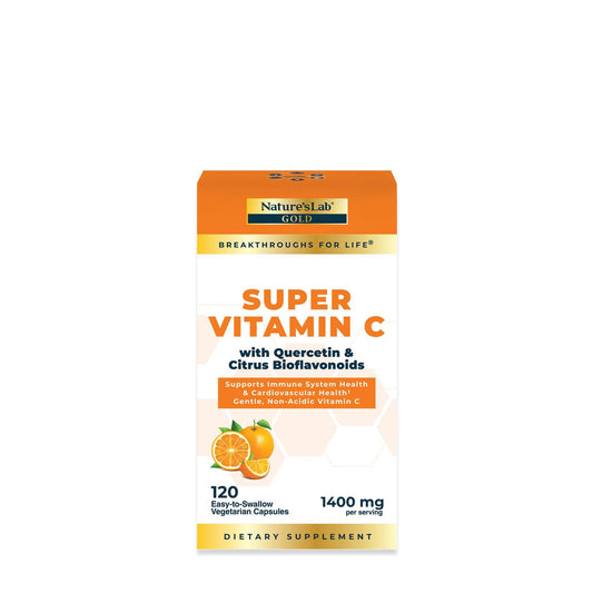 Super Vitamin C with Quercetin & Citrus Bioflavanoids - 120 Capsules (60 Servings)
