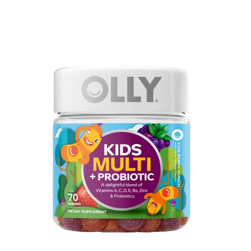 Kids' Multi + Probiotic Gummies, Yum Berry Punch - 70 Gummies (35 Servings)