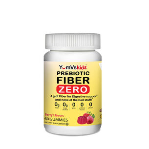 Kids Prebiotic Fiber Zero Gummies - Berry - 60 Gummies (30 Servings)