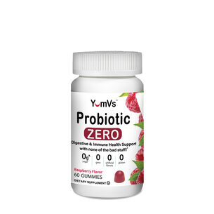 Probiotic Zero Gummy - Raspberry - 60 Gummies (30 Servings)