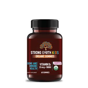 Kid's Organic Vitamin D3 - Strawberry + Raspberry - 60 Gummies (60 Servings)