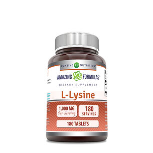 L-Lysine 1000mg - 180 Tablets (180 Servings)