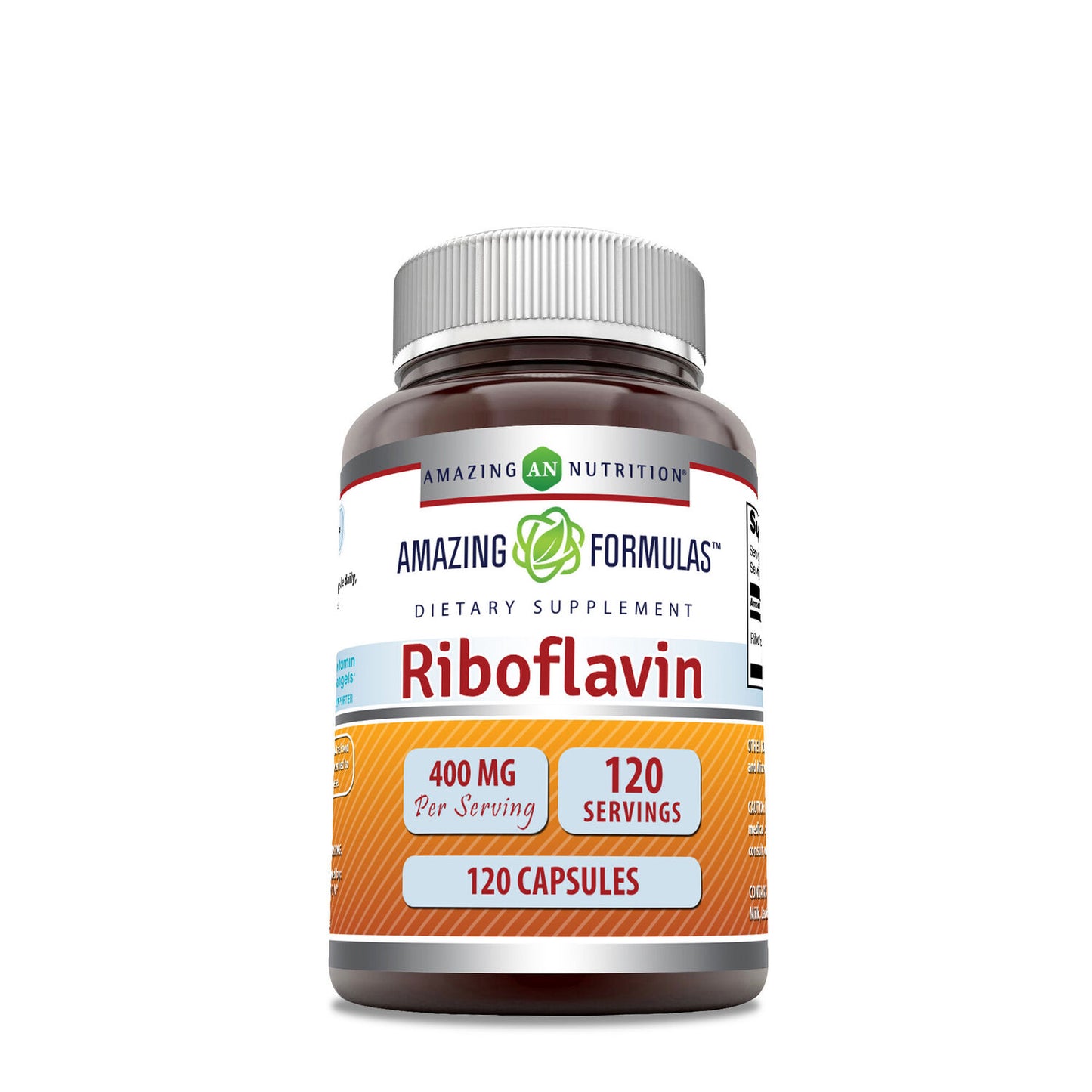 Riboflavin 400mg - 120 Capsules (120 Servings)