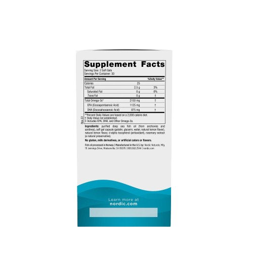 Ultimate Omega® 2X, Lemon - 60 Softgels (30 Servings)